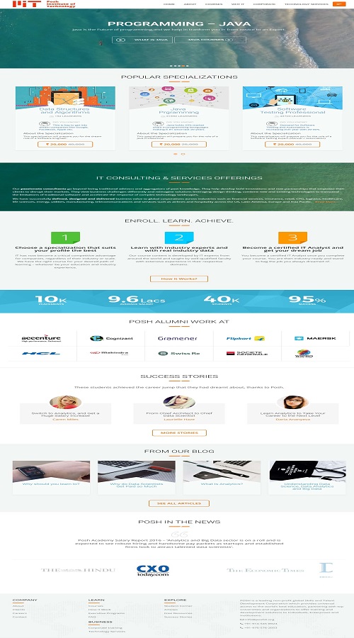 POSH Institute of Technology screenshot 1